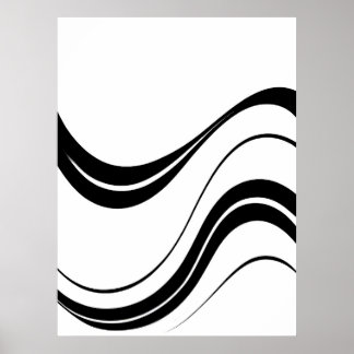 Poster Art Lignes de flux Abstraites | Minimaliste modern