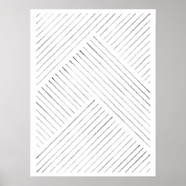 Poster Art linéaire minimal (Devant)