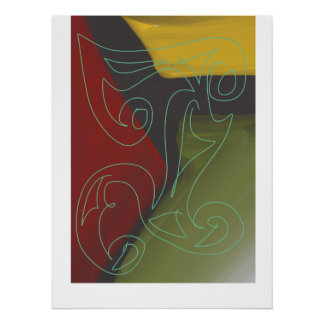 Poster Art maori contemporain par Roger Whiteside