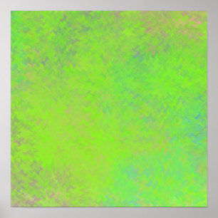 Poster Art marbré vert citron moderne
