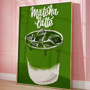 Poster Art Matcha Latte Mur Art esthétique, Matcha Lover