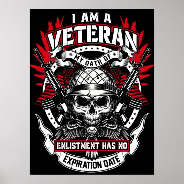 Poster Art Militaire vétéran (Devant)