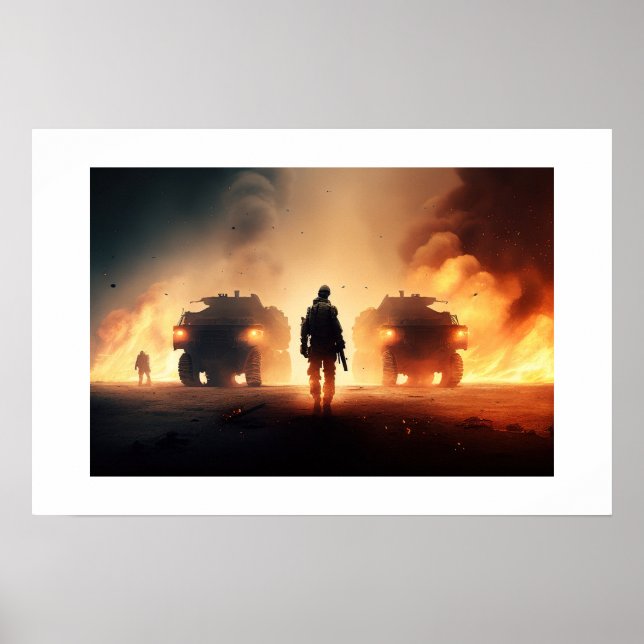 Poster Art Military Action Scene (Front)