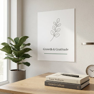 Poster Art minimaliste pour bureaux d'entreprise