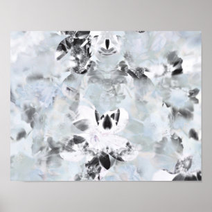 Poster Art moderne abstrait noir et blanc