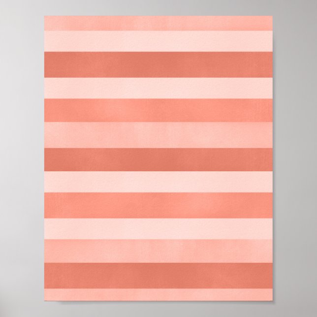 Poster Art moderne Coral rose Tesspes texturées (Devant)