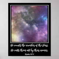 Art moderne Galaxy Sky Bible Verse