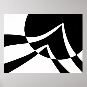 Poster Art Moderne Noir Et Blanc