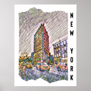Poster Art Mosaïque esthétique de New York