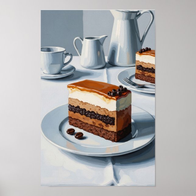 Poster Art murale du gâteau (Devant)