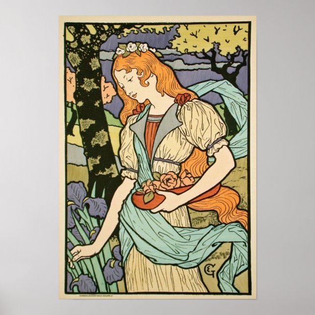 Poster Art nouveau 1893 par Eugène Grasset (Devant)