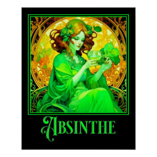 Poster Art Nouveau Absinthe
