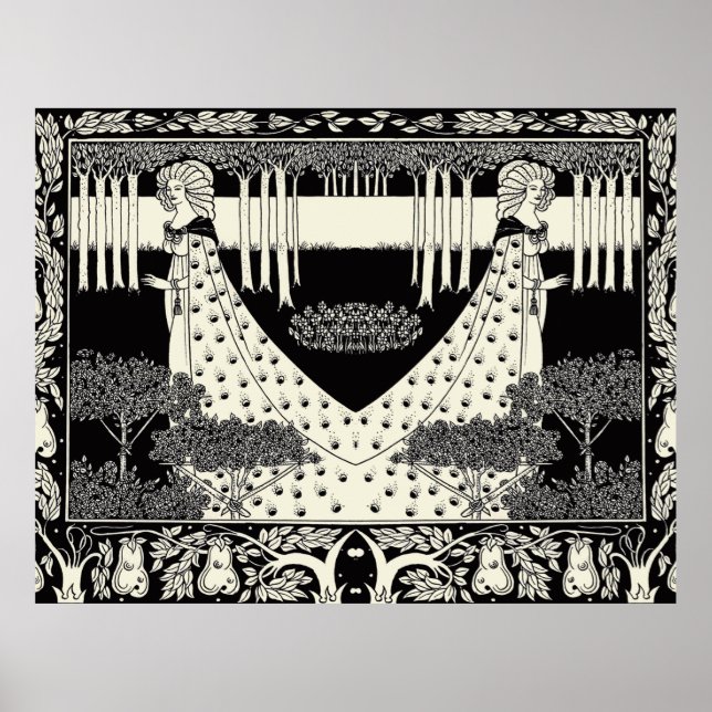 Poster Art Nouveau Aubrey Beardsley Salome (Devant)