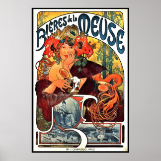 Poster Art Nouveau Bière Ad 1897
