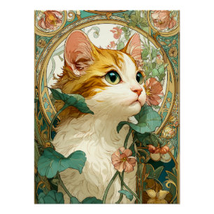 Poster Art Nouveau Chat