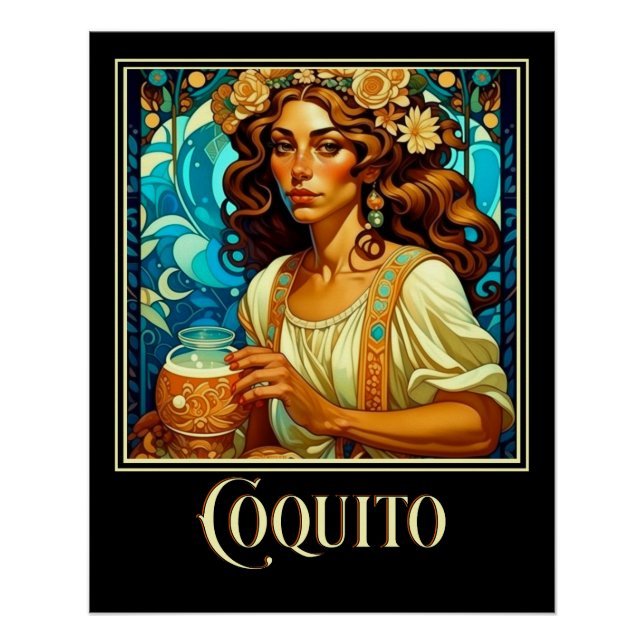 Poster Art Nouveau Coquito (Devant)