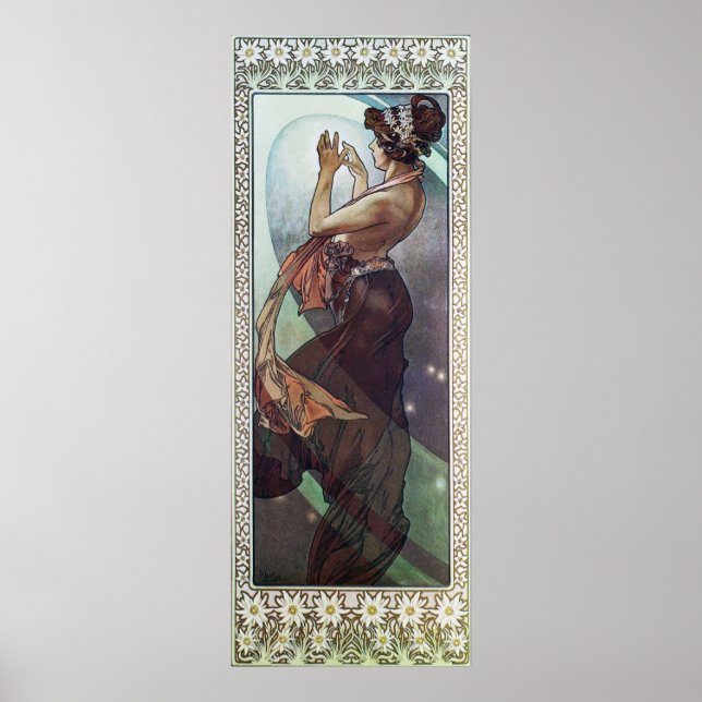 Poster Art nouveau cosmique (Devant)