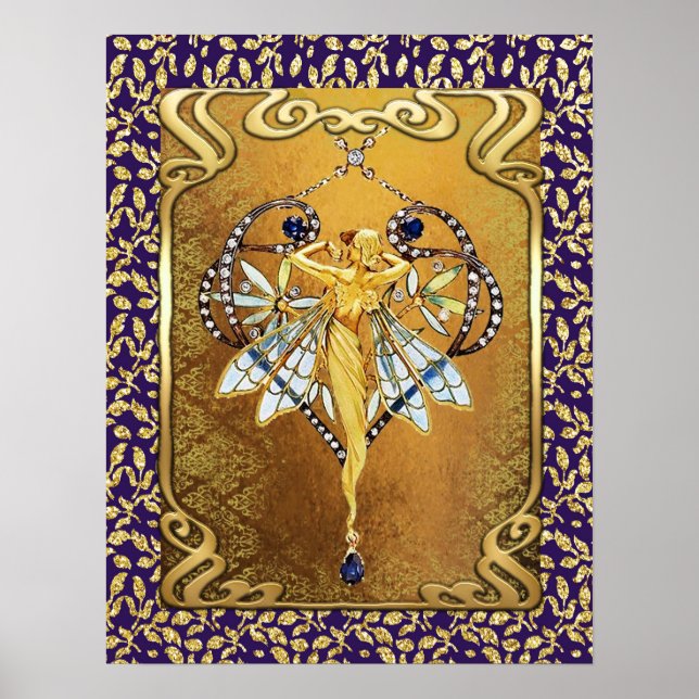 Poster Art Nouveau (Fée) (Devant)