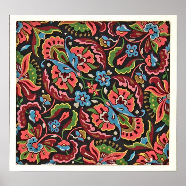 Poster Art nouveau floral Christopher (Devant)