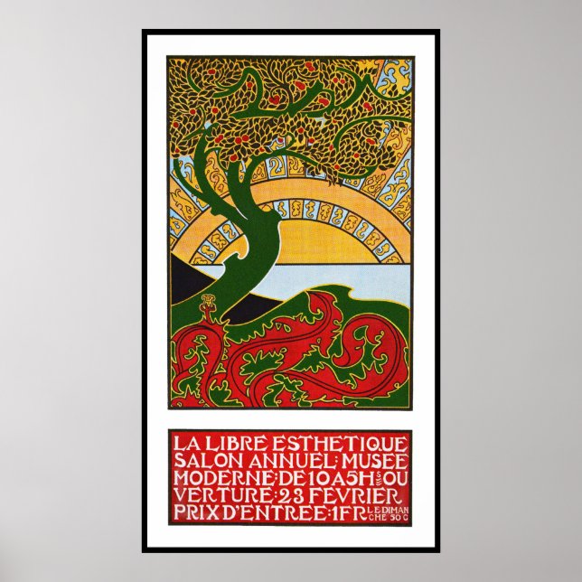 Poster Art Nouveau : La Libre Esthetique (Devant)