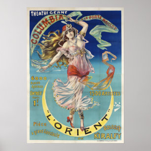 Poster Art Nouveau, Orient, Spectacle