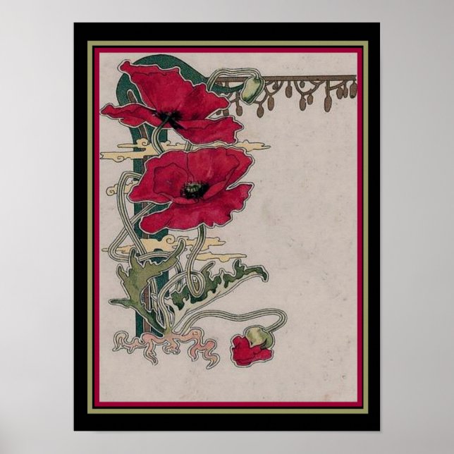 Poster Art Nouveau "Pavois" Imprimer (Devant)