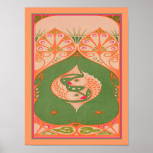 Poster Art Nouveau Poisson