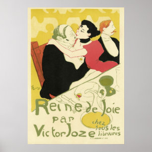 Poster Art Nouveau Rétro - Reine de Joie