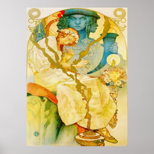 Poster Art Nouveau Vintage (Devant)