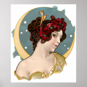 Poster Art Nouveau vintage 1902 Dreamland