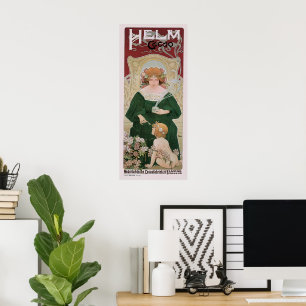 Poster Art Nouveau vintage Helm Cacao par Privat Livemont