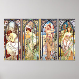 Poster Art Nouveau Windows