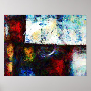 Poster Art numérique Abstrait moderne