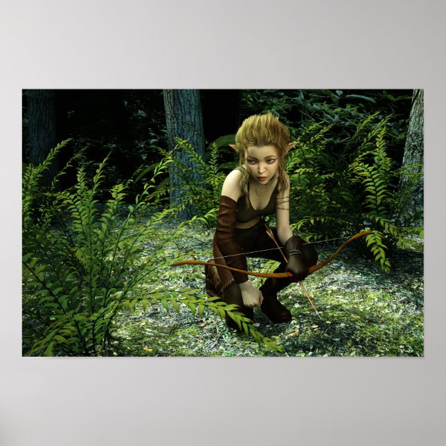 Poster Art numérique D'Attente (Devant)