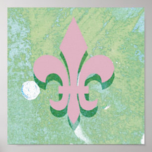 Poster Art numérique Fleur-De-Lis