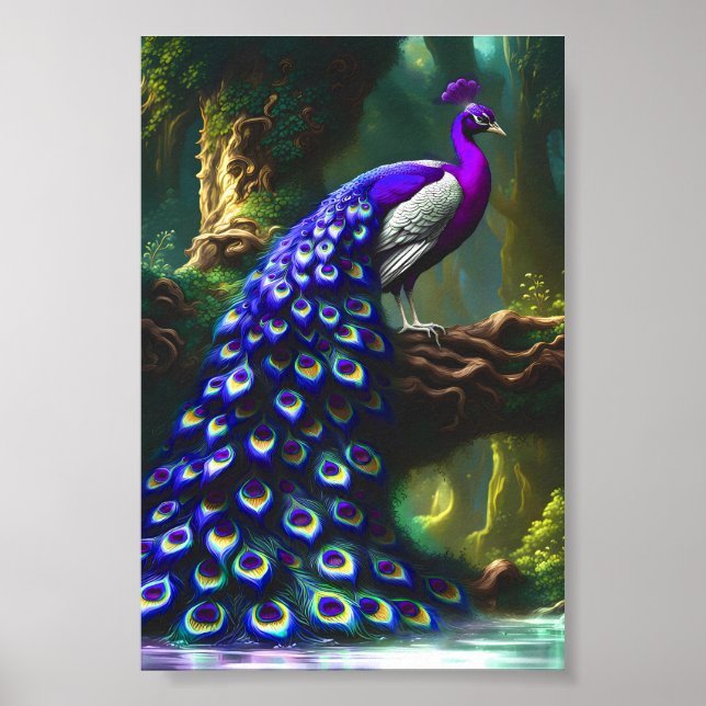 Poster Art numérique Majestic Peacock (Devant)
