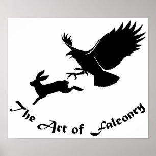 Poster Art of Falconry - Red Tail Hawk
