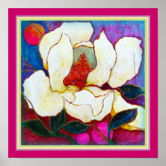 Poster ART-ON-CANVAS : Magnolia Heat.12"x12"