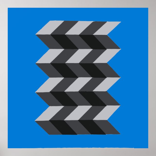 Poster 'Art Op géométrique moderne' (Devant)