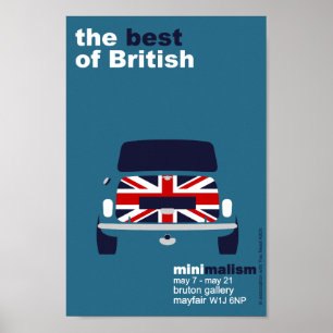 Poster Art original classique de minimaliste de Mini