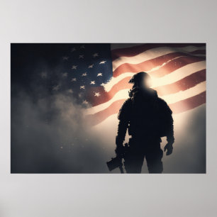 Poster Art Patriot Hero