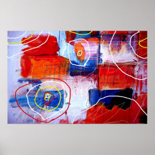 Poster Art peinture Abstrait moderne Imprimer