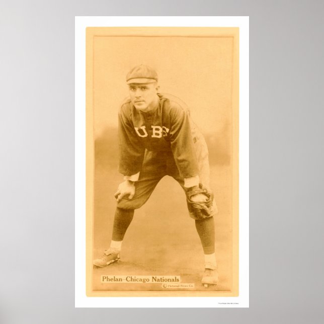 Poster Art Phelan Chicago Cubs Baseball 1914 (Devant)
