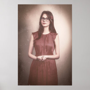 Poster Art Photographie d'une belle femme