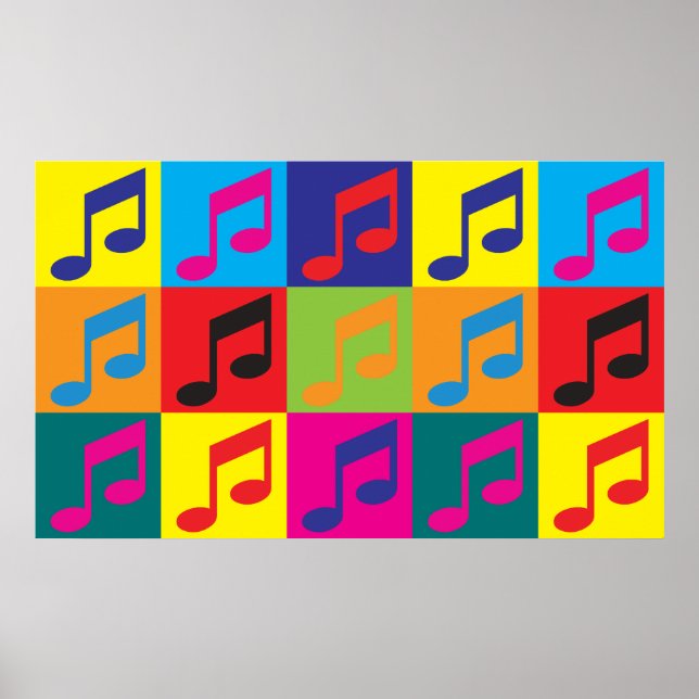 Poster Art pop musique (Devant)