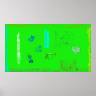 Poster Art Potpourri  Green Minimalism Abstract
