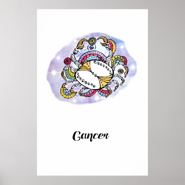 Poster Art print Cancer (Devant)