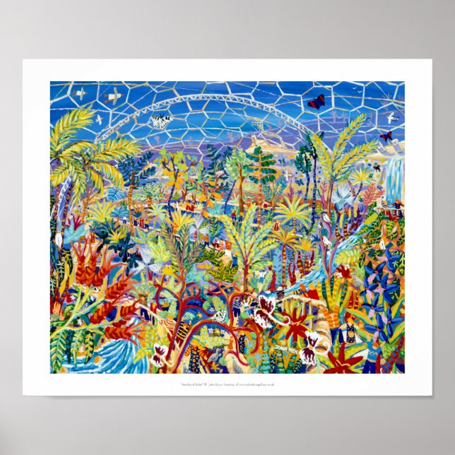 Poster Art Print : Garden of Eden, The Eden project (Devant)