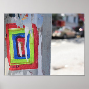 Poster Art public New York City Téléphone Poteau Graffiti