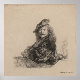 POSTER ART - REMBRANDT VAN RIJN - AUTOPORTRAIT